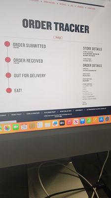 Order tracker stating order is delivered, but it's not.