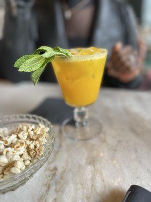 Bartenders choice with tequila and mint