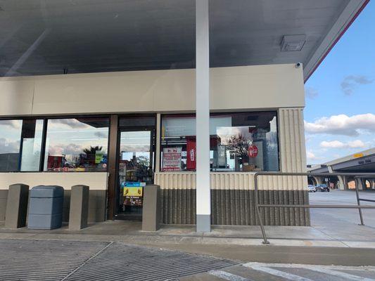 Entrance to the building