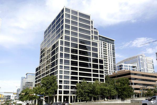 Building Exterior - Edelman is located on the 12th floor of Advancial Tower.