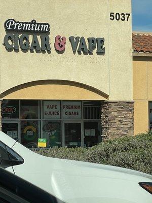 Vape/E-juice?!? What a joke. How are you gonna have a sign still up when you haven't been able to sell it since July of last year.