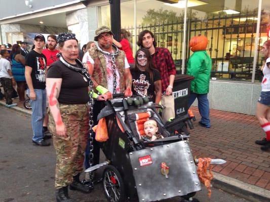 2 employees at the Zombie Walk