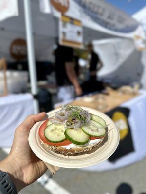 Super classic on everything bagel