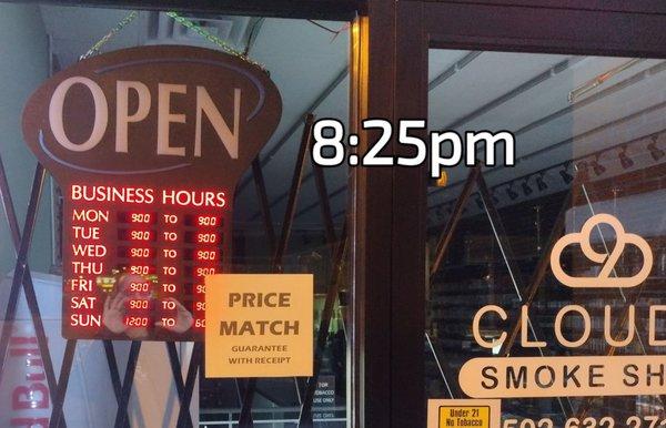 3rd time in 2 weeks that the shop is closed well before closing time