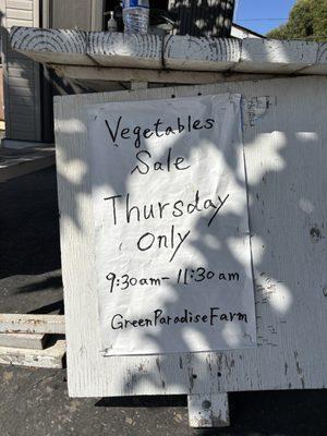 Thursday 9:30-11:30am!