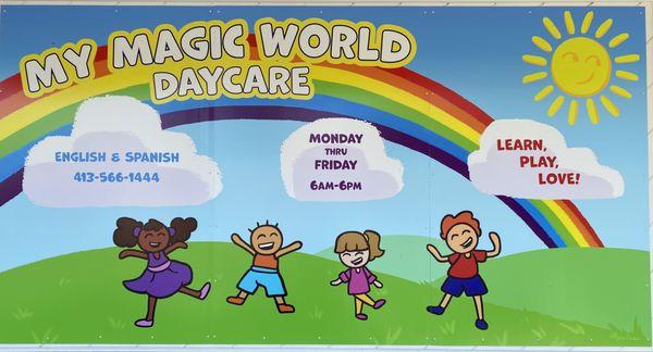 My Magic Magic World daycare is Licensed by MA. I have experienced for long time working with children, small group ensuring your child gets