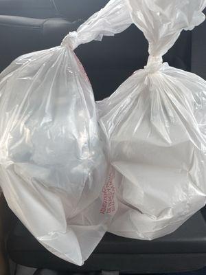 Los menudos que recogí para llevar