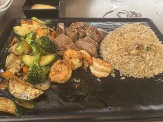 Hibachi Steak and Shrimp