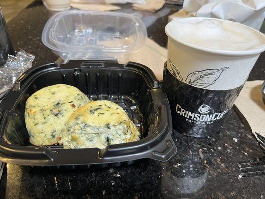 CAPPUCINO with egg bites