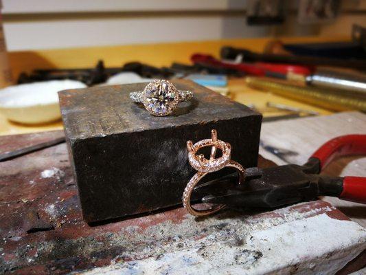 Customer is looking to upgrade her ring.