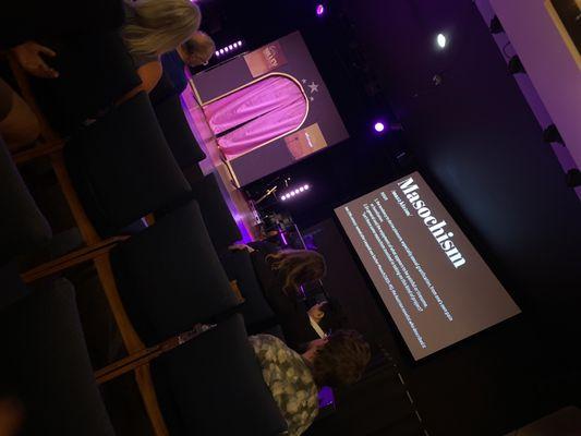 "Pretty Filthy" pre-show slide show