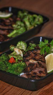 Grilled Beef and Veggies with Rice