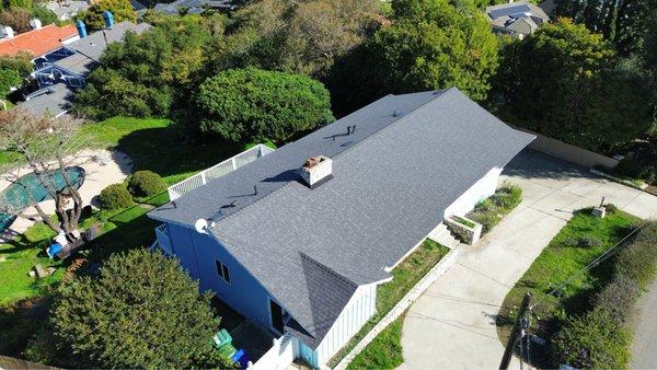 Owens Corning Roof and Exterior Paint Completed using a lifetime coating system