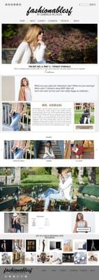 WordPress based custom website design template, themes and plugin development for fashionable SF blog website.