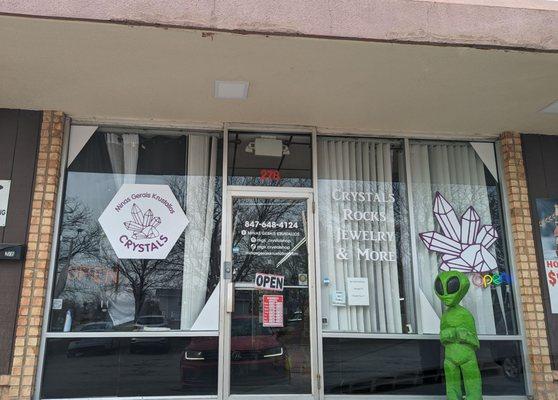 Front of shop