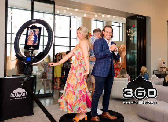 Customers enjoying our 360 Video Booth.