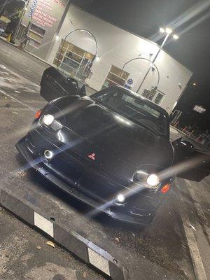 Late night car wash with the GTO