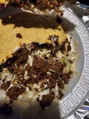 They're cutting back on ingredients cause that's skimpy on the cheese mixture.