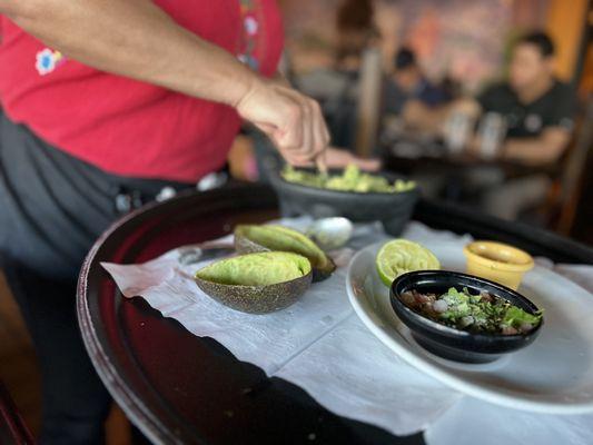 Delicious Ffesh guacamole customized to your taste!