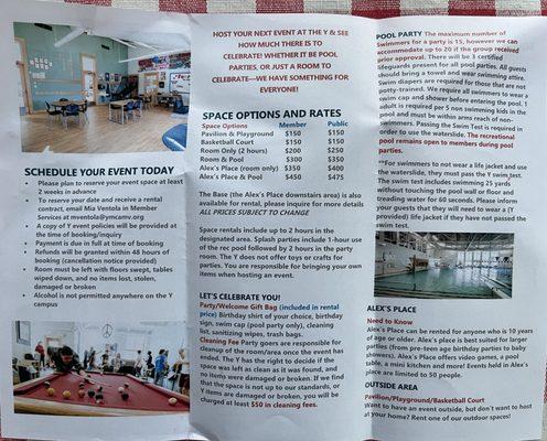 Rental information and pricing