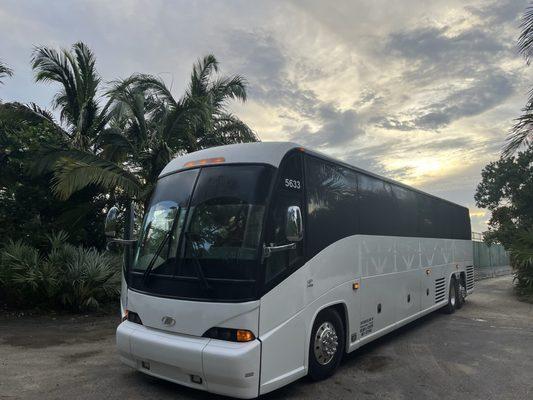 I had the privilege of chartering a commercial coach bus with Southern Bus Lines.