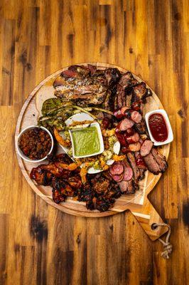 party platter of bbq goodness
