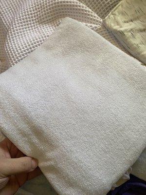 This was a new white towel