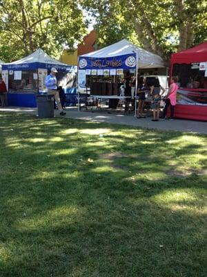 The Tasty Zombies food stand on Mt. Diablo St.