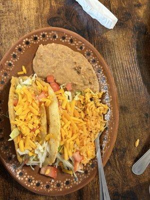 Puffy taco plate