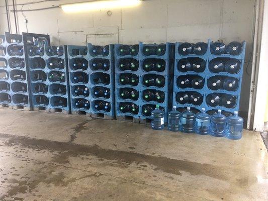 Water for sale in the covered Drive Thru, you don't even have to get out of your car