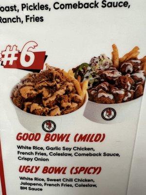 Good bowl and ugly bowl