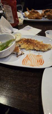 Paramsan crusted Canadian walleye