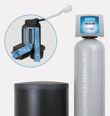 Sanitizer Plus with the Chlorine generator.  Disinfects system with no additional chemicals!