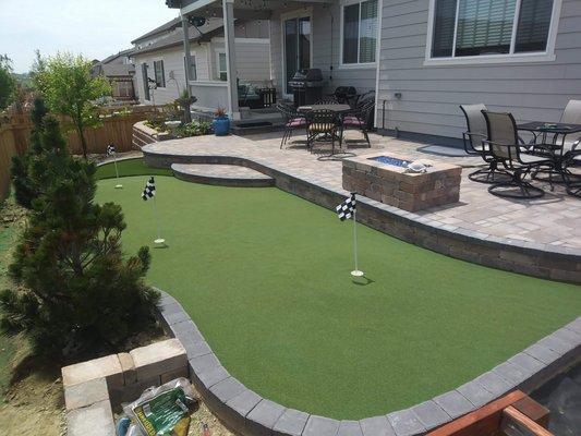 Get your game on with a backyard putting green