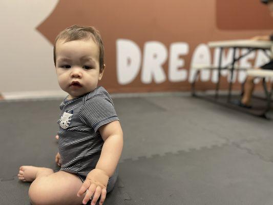 Hanging out in Dreamers (nursery)