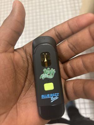 My 28$ green leaf blue razz berry flavor flavored dispo