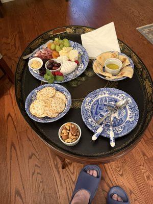 Charcuterie board delish