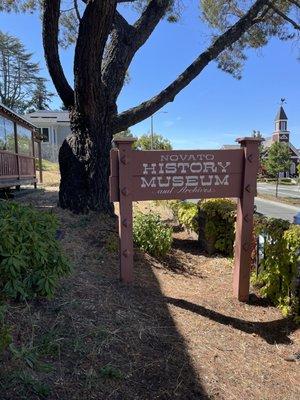 Sign marker. The location is just across De Long Avenues city council chambers.