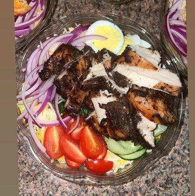 Jerk chicken salad