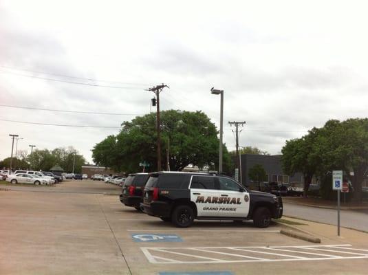Grand Prairie Municipal Court Marshall Vehicles. They are always parked there.