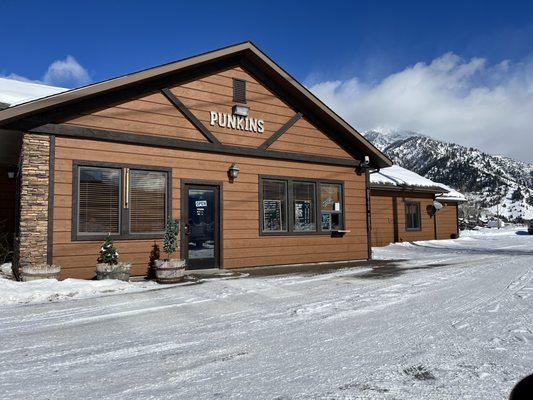 Exterior of the coffee shop