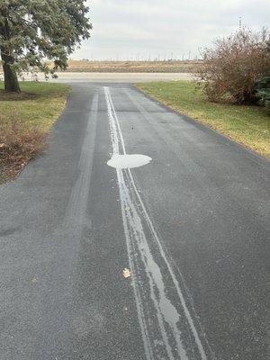 Leaked oil