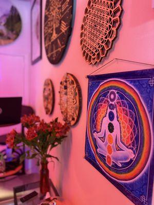 Entryway into wonderful sauna & cold plunge spaces. Great experience, extremely clean facility, plush robes and towels!