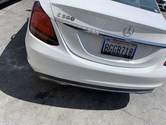 Mercedes bumper final product