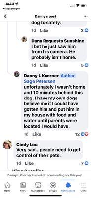 After he got pissed myself and others called him out on his comments about his animal cruelty