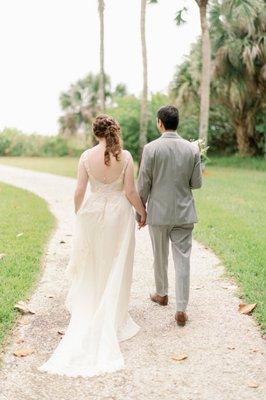 Just such amazing detail Ann created at the back of the dress.