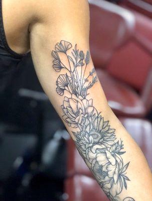 My second and third tattoo (two different sessions) with Stephanie