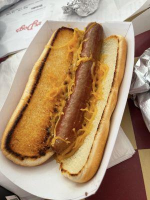 Small "puppy dog" w/ cheese (for little ones or little appetites)