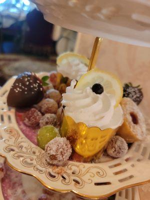 So pretty with sugared grapes