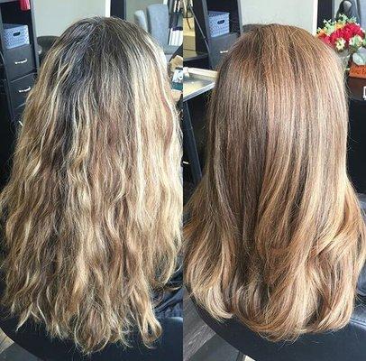 My before & after. Amanda works magic!